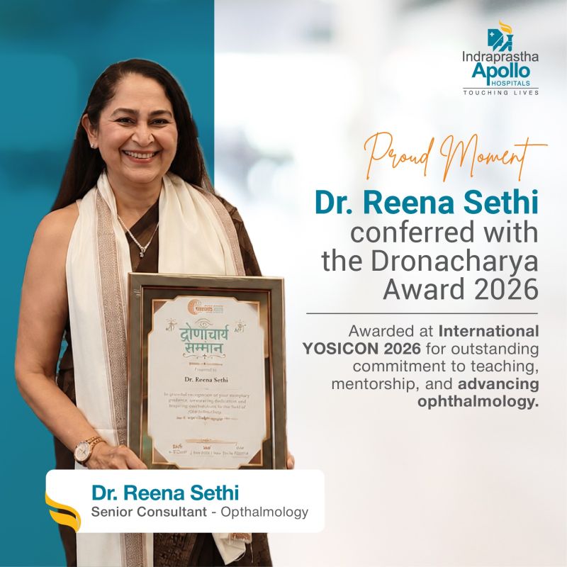 Apollo Hospitals Delhi’s Dr. Reena Sethi Receives the Prestigious Dronacharya Award 2026
