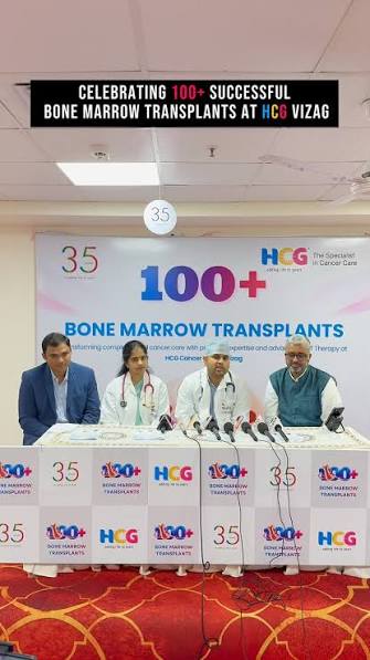 100 മജ്ജ മാറ്റിവയ്ക്കൽ ശസ്ത്രക്രിയയുടെ നാഴികക്കല്ലായി വിശാഖപട്ടണത്തെ അപ്പോളോ കാൻസർ സെന്റർ അടയാളപ്പെടുത്തുന്നു.