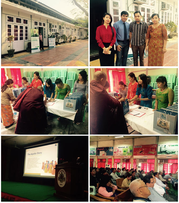 Apollo Hospitals, Chennai conducted a Camp and CME at Mandalay, Burma on 23rd February 2015