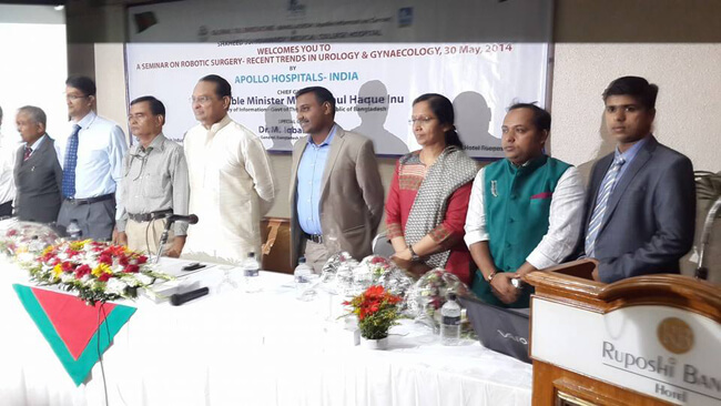 Apollo Hospitals, Chennai conducts a special seminar on Robotic Surgery at Bangladesh