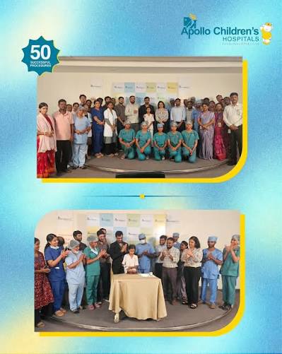 Apollo Children’s Hospitals, Chennai, Marks Milestone of 50 Successful Percutaneous Fontan Procedures