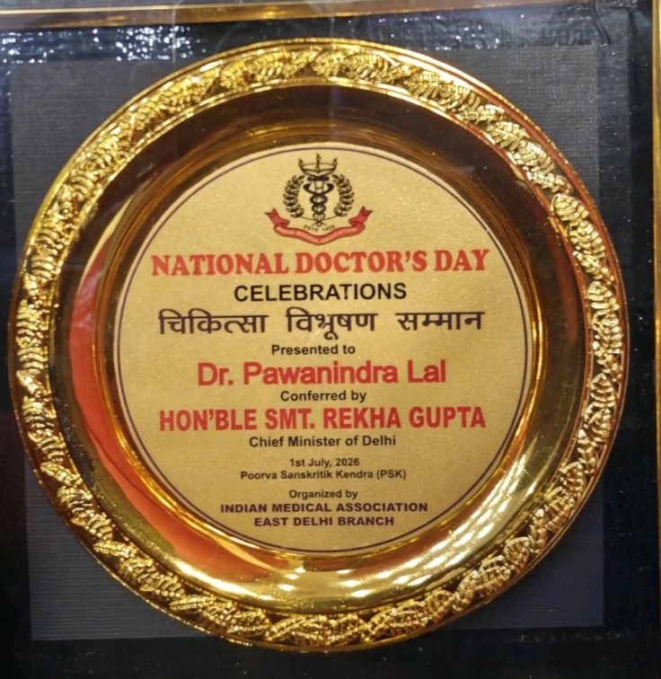Indraprastha Apollo Hospital's Dr. Pawanindra Lal Honoured with Chikitsa Vibhushan Samman by IMA