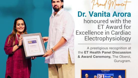 Apollo Hospitals Delhi’s Dr. Vanita Arora Receives ET Excellence Award in Cardiac Electrophysiology