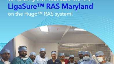  Els hospitals Apollo de Chennai realitzen el primer procediment de l'Índia utilitzant Ligasure Ras amb el sistema robòtic Hugo 